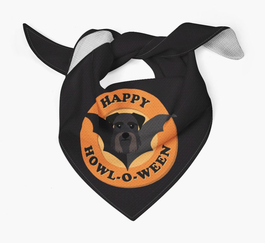 'Happy Howl-o-ween' - Personalized {breedFullName} Bandana