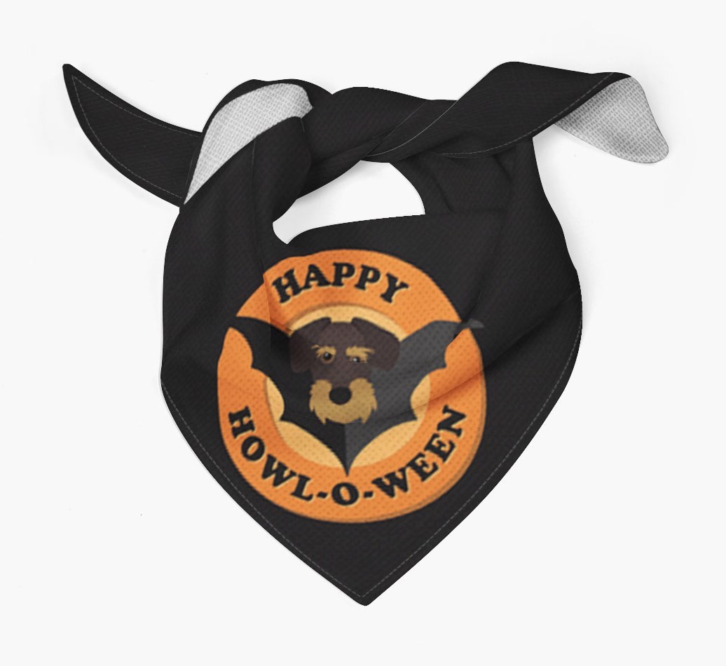 'Happy Howl-o-ween' - Personalized {breedFullName} Bandana