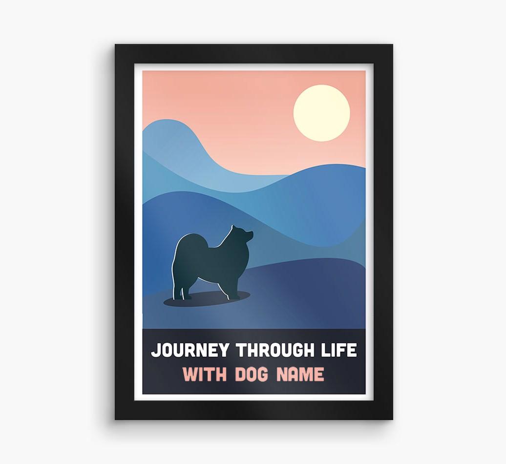 'Journey Through Life With...' - Personalized {breedFullName} Framed Print