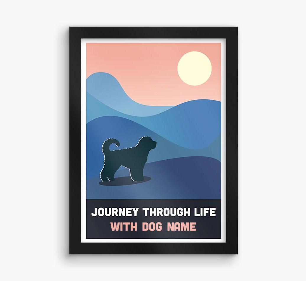 'Journey Through Life With...' - Personalized {breedFullName} Framed Print