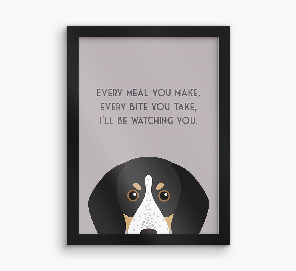 'Every Meal You Make' - Personalised {breedFullName} Framed Print