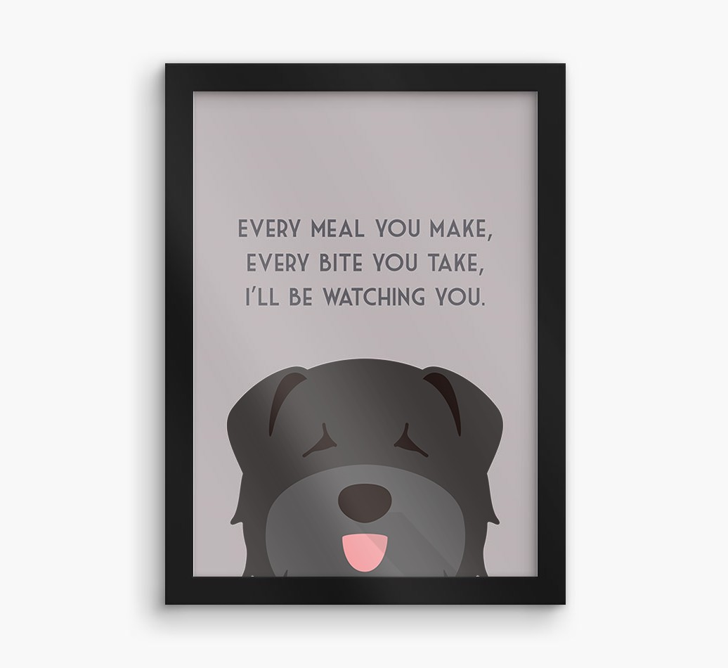 'Every Meal You Make' - Personalized {breedFullName} Framed Print