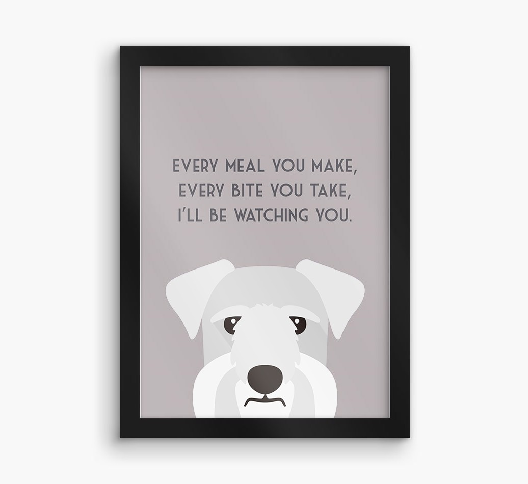 'Every Meal You Make' - Personalised {breedFullName} Framed Print