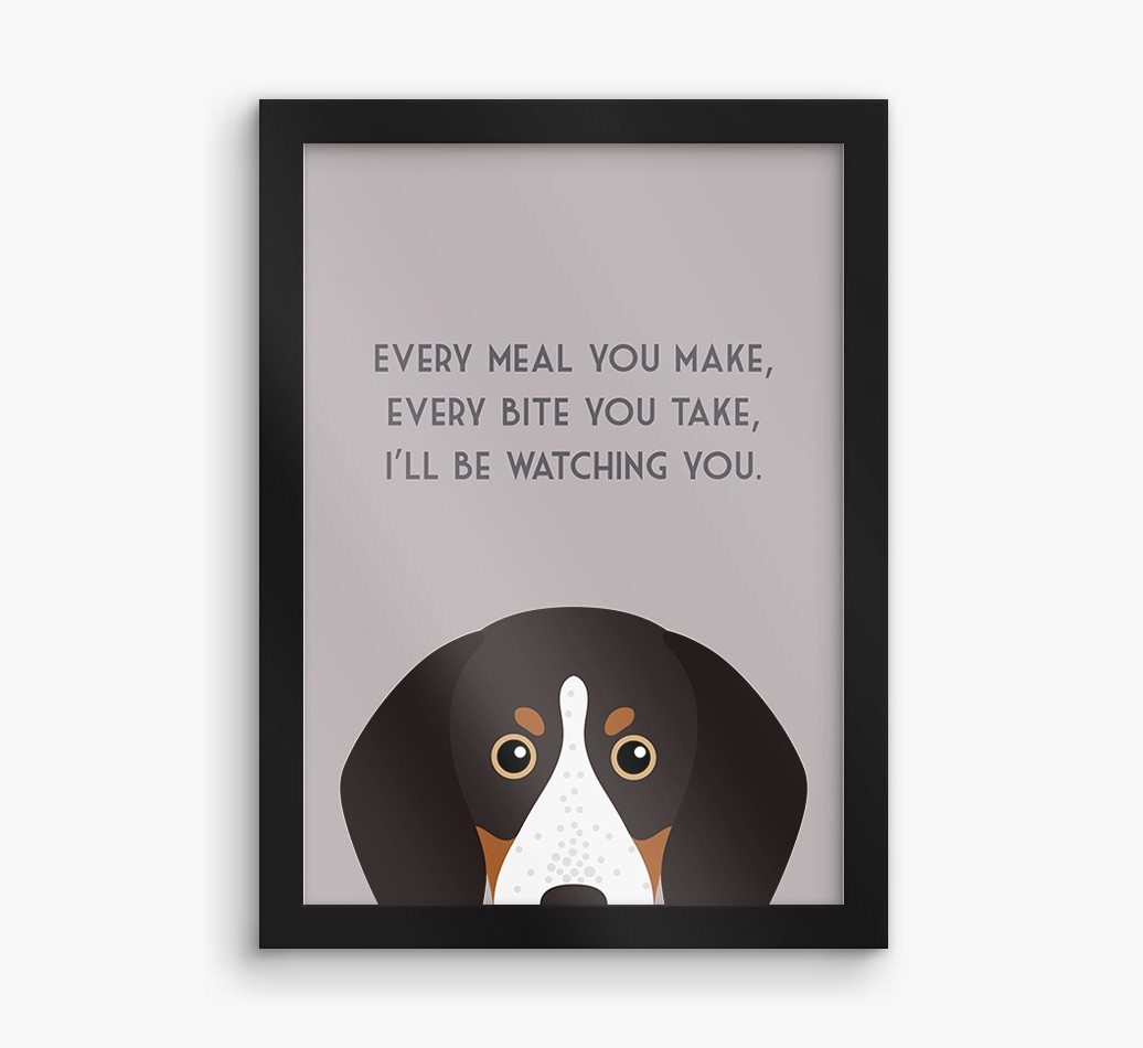 'Every Meal You Make' - Personalised {breedFullName} Framed Print