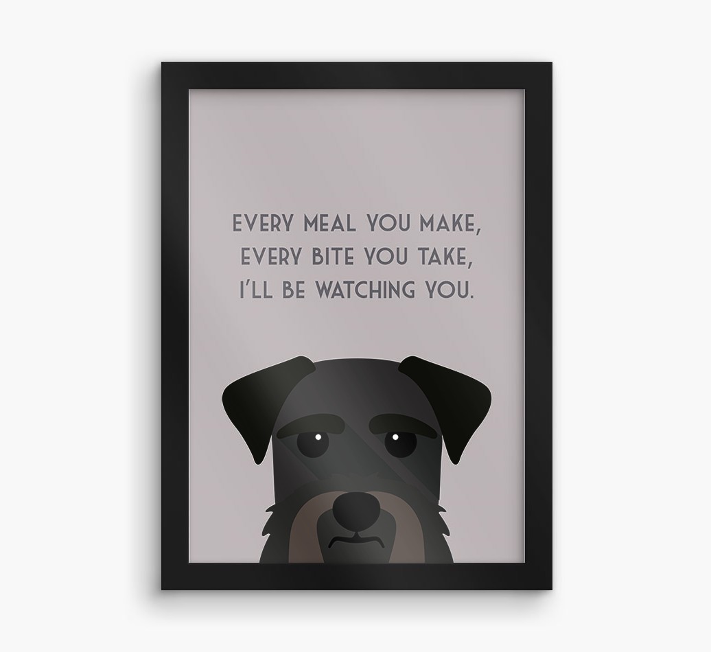 'Every Meal You Make' - Personalised {breedFullName} Framed Print