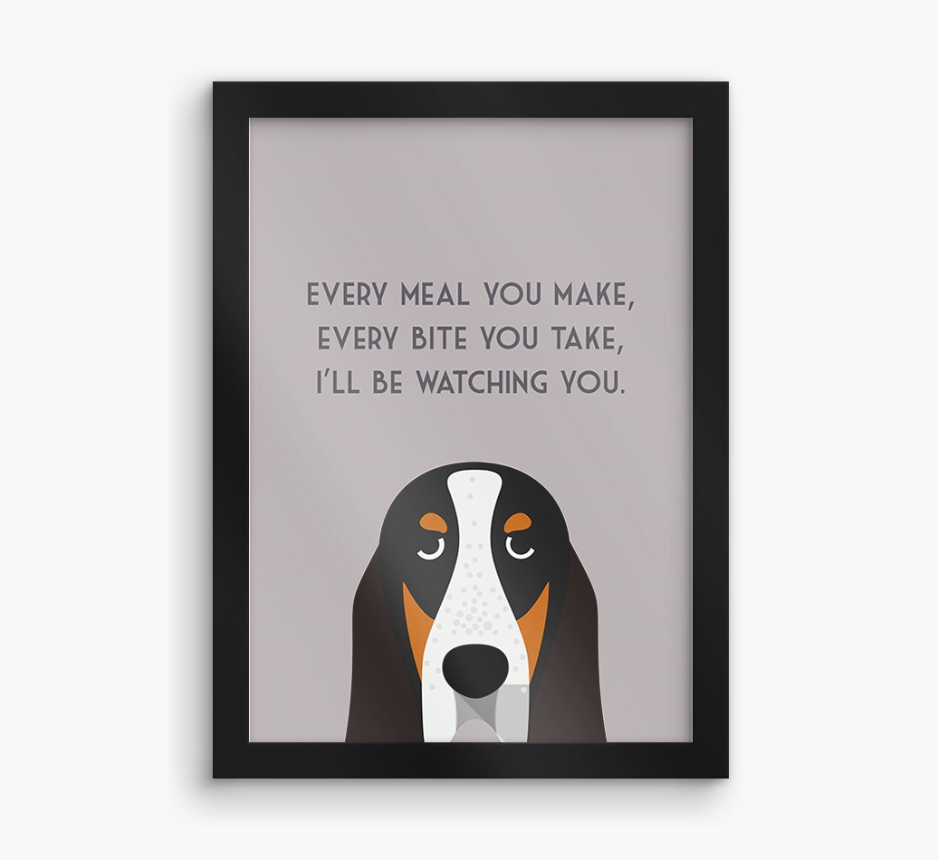 'Every Meal You Make' - Personalised {breedFullName} Framed Print
