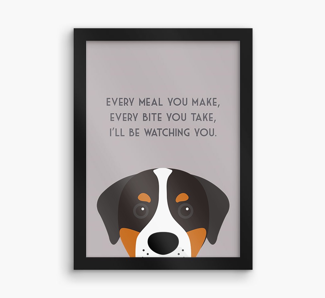 'Every Meal You Make' - Personalised {breedFullName} Framed Print
