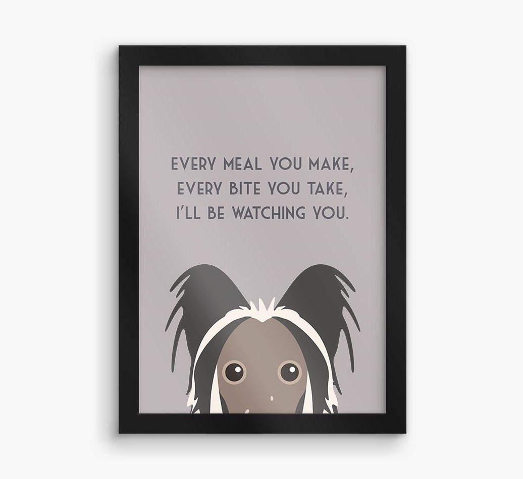 'Every Meal You Make' - Personalised {breedFullName} Framed Print