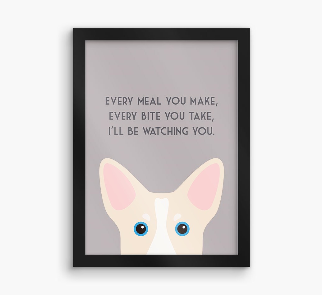 'Every Meal You Make' - Personalised {breedFullName} Framed Print