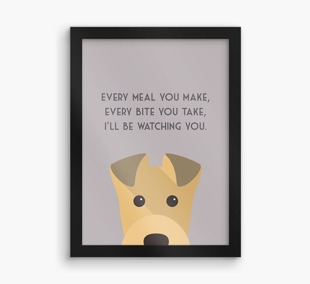 'Every Meal You Make' - Personalised {breedFullName} Framed Print