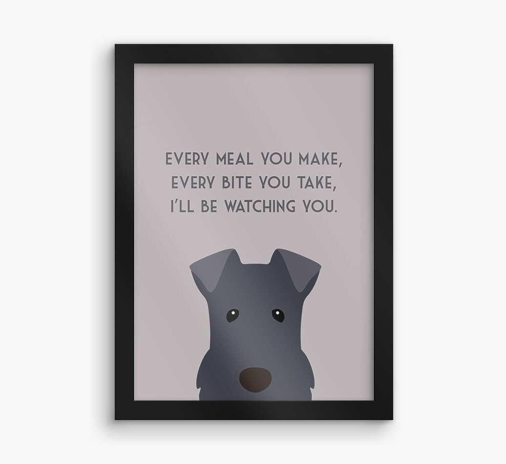 'Every Meal You Make' - Personalised {breedFullName} Framed Print