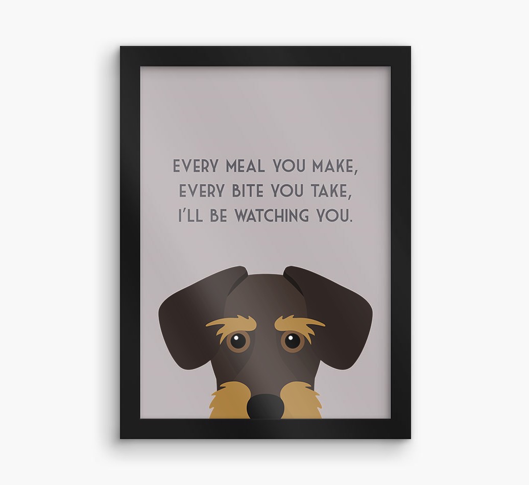 'Every Meal You Make' - Personalized {breedFullName} Framed Print