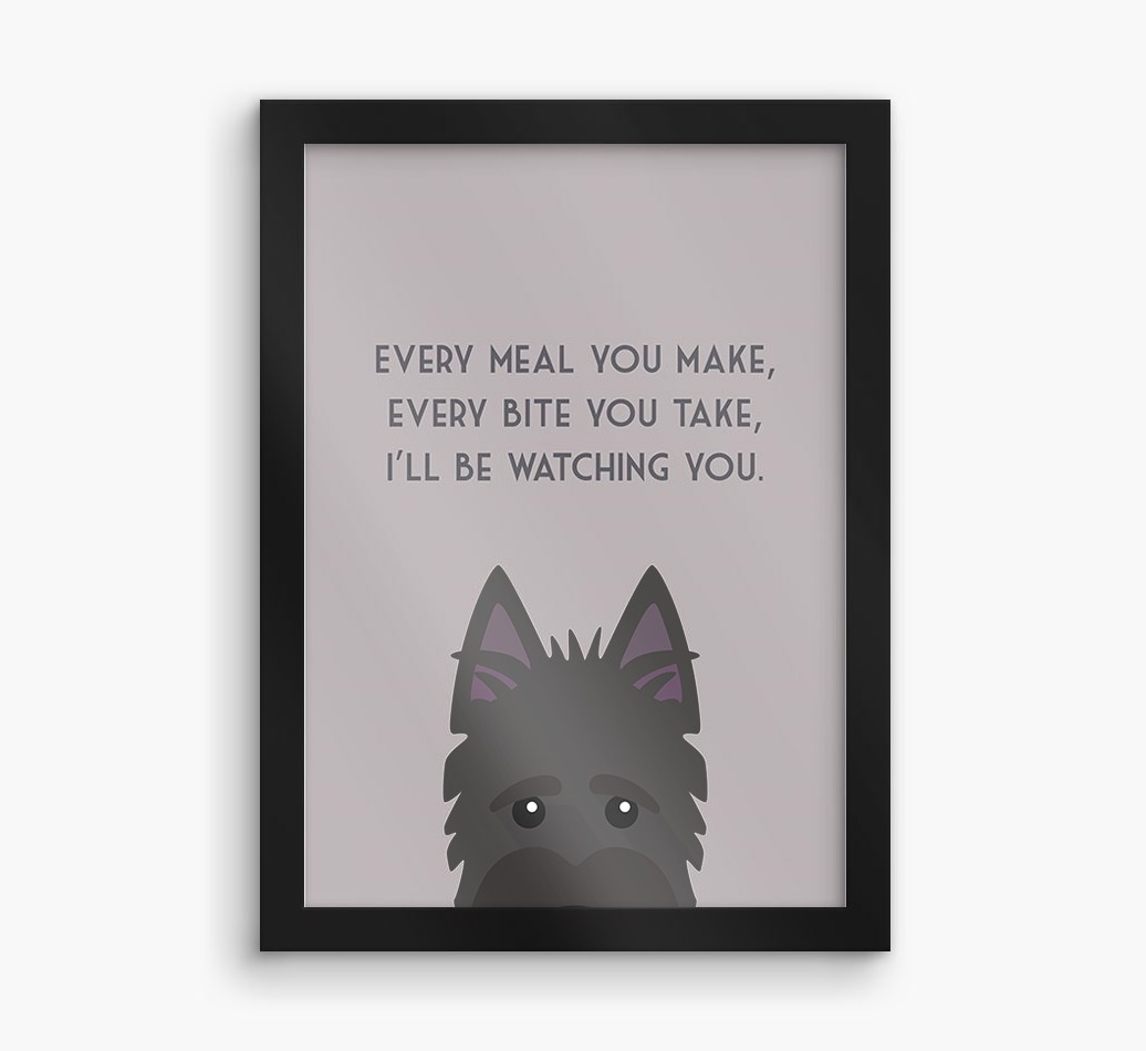 'Every Meal You Make' - Personalised {breedFullName} Framed Print