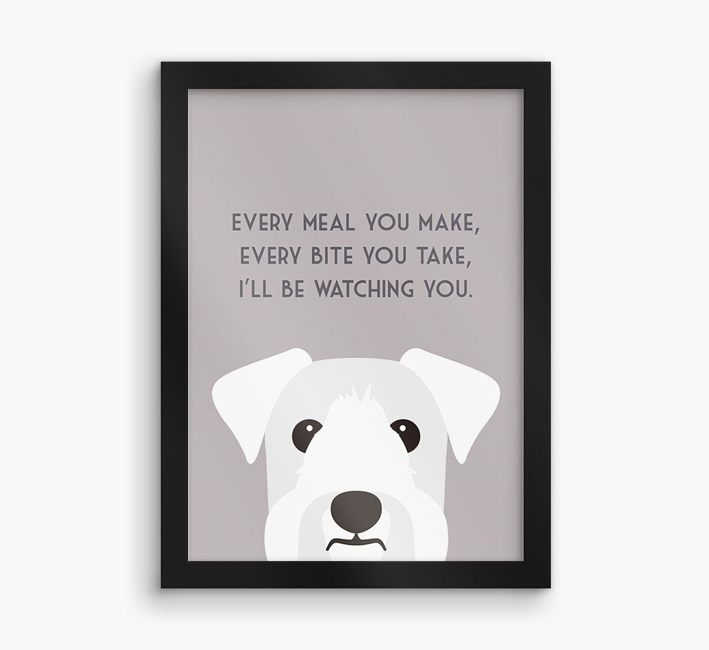 'Every Meal You Make' - Personalised {breedFullName} Framed Print