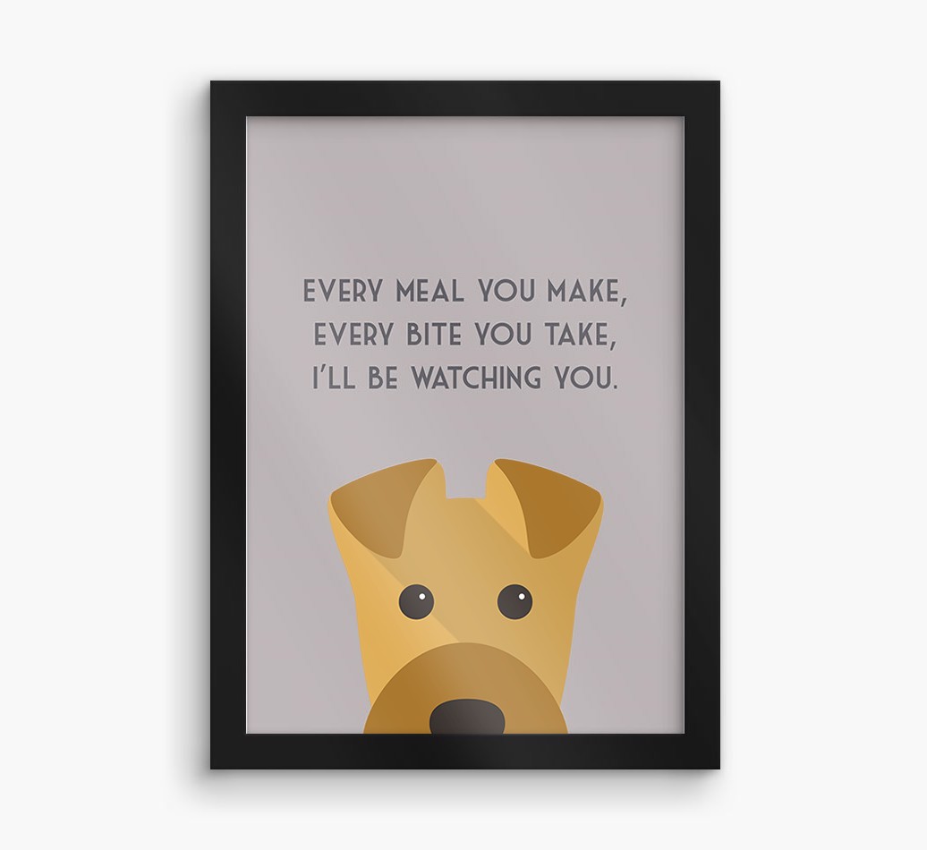 'Every Meal You Make' - Personalised {breedFullName} Framed Print