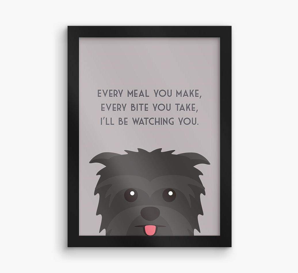 'Every Meal You Make' - Personalized {breedFullName} Framed Print