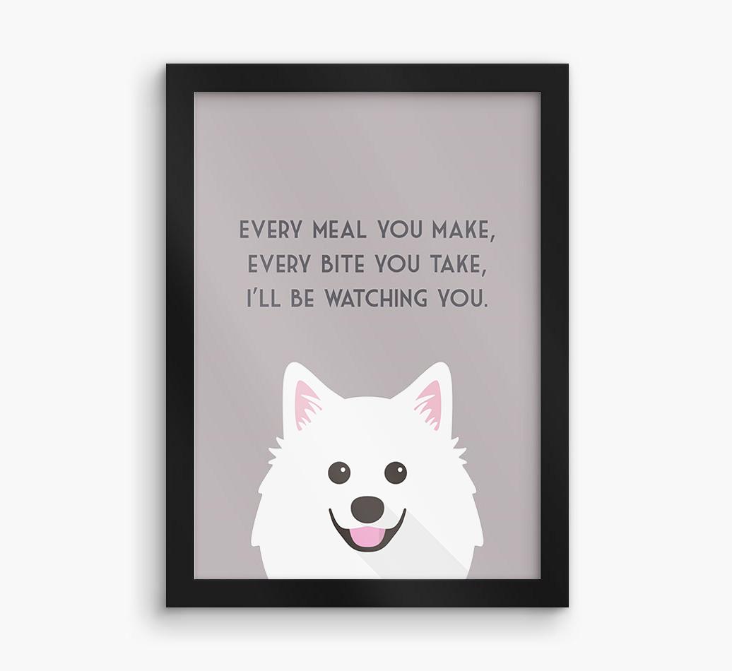 'Every Meal You Make' - Personalized {breedFullName} Framed Print