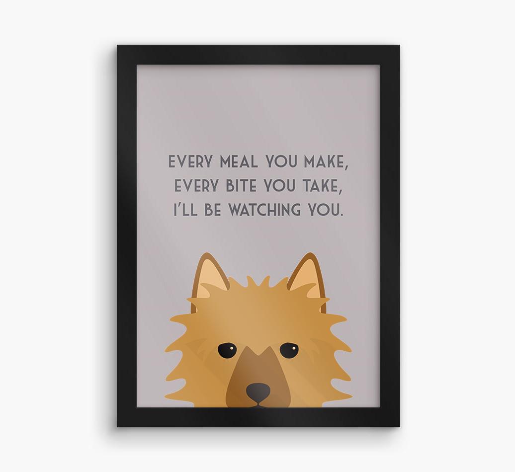 'Every Meal You Make' - Personalized {breedFullName} Framed Print
