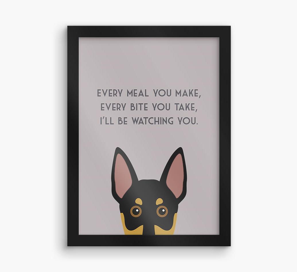 'Every Meal You Make' - Personalized {breedFullName} Framed Print