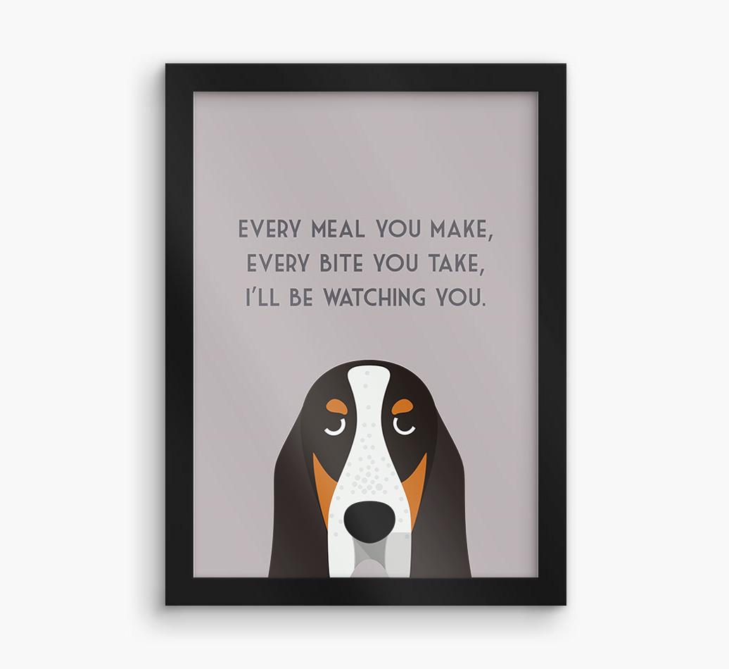 'Every Meal You Make' - Personalized {breedFullName} Framed Print