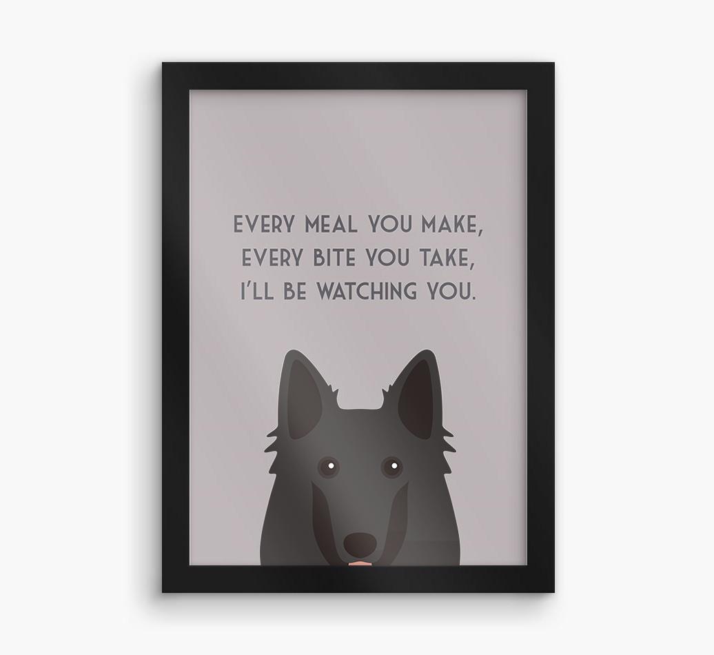 'Every Meal You Make' - Personalized {breedFullName} Framed Print