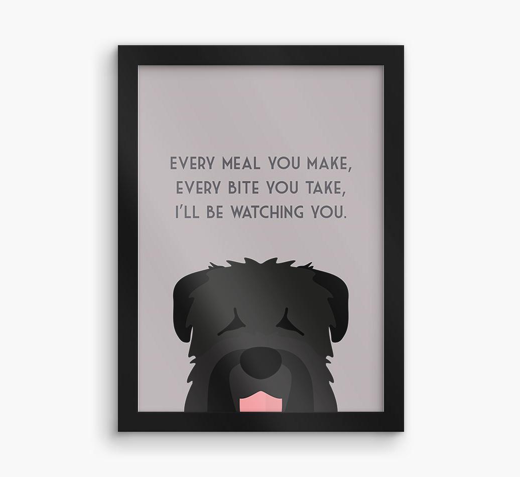 'Every Meal You Make' - Personalized {breedFullName} Framed Print