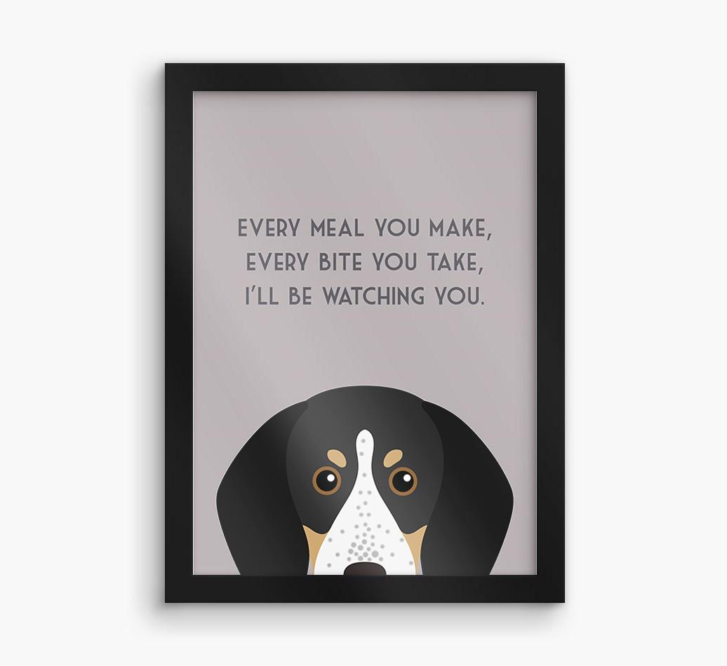 'Every Meal You Make' - Personalized {breedFullName} Framed Print