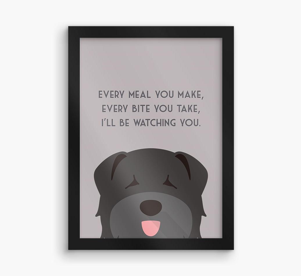 'Every Meal You Make' - Personalized {breedFullName} Framed Print