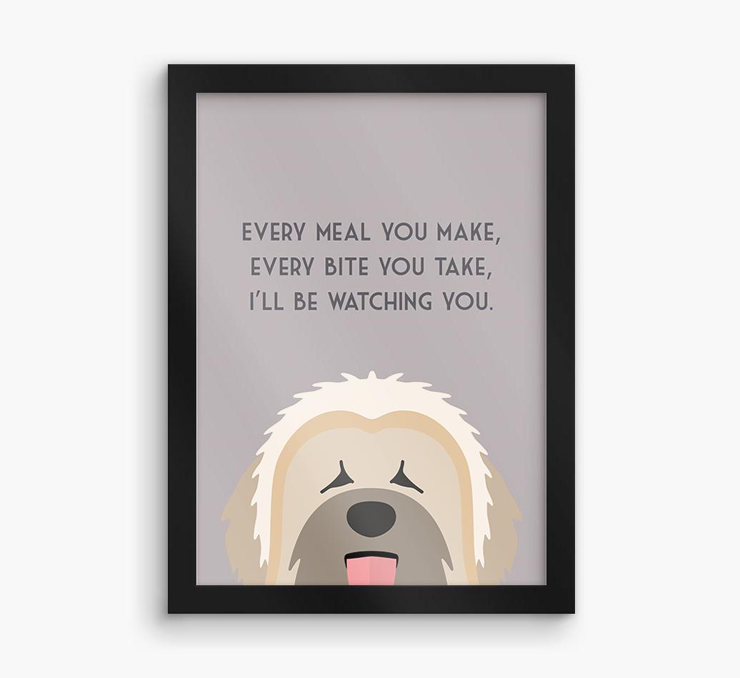 'Every Meal You Make' - Personalized {breedFullName} Framed Print