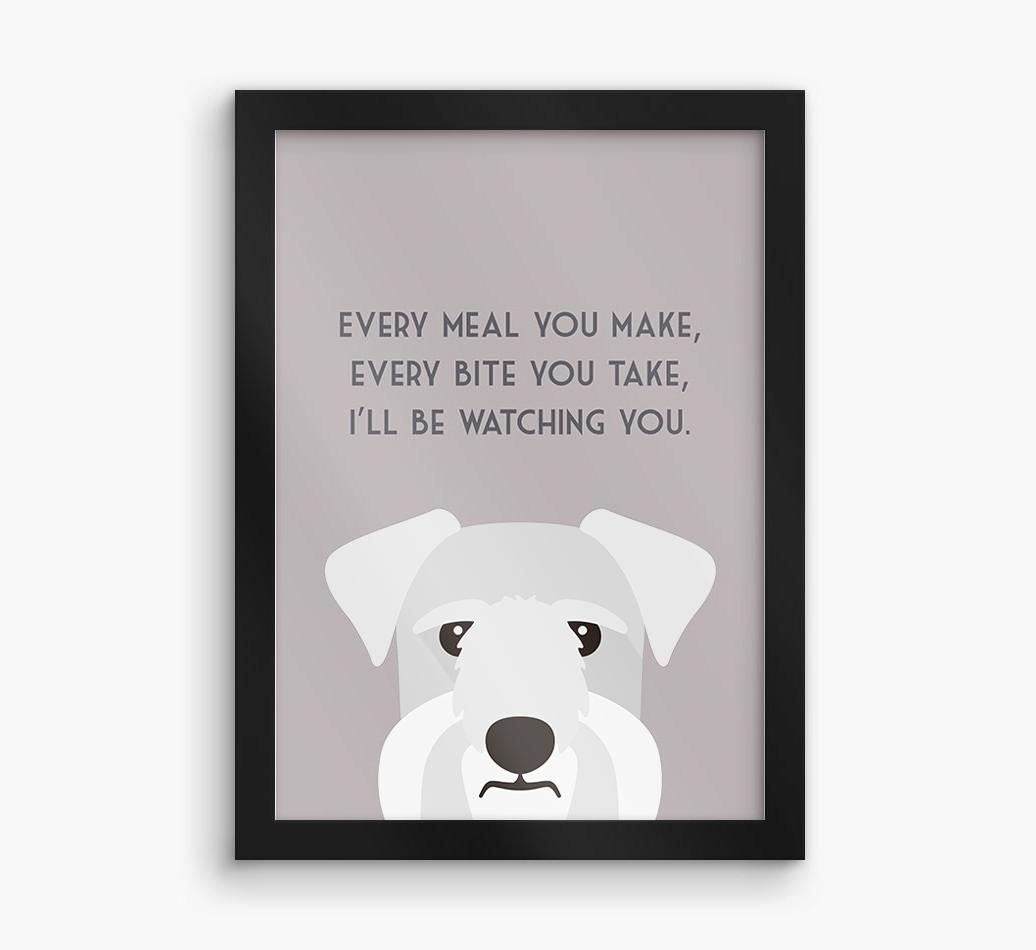 'Every Meal You Make' - Personalized {breedFullName} Framed Print