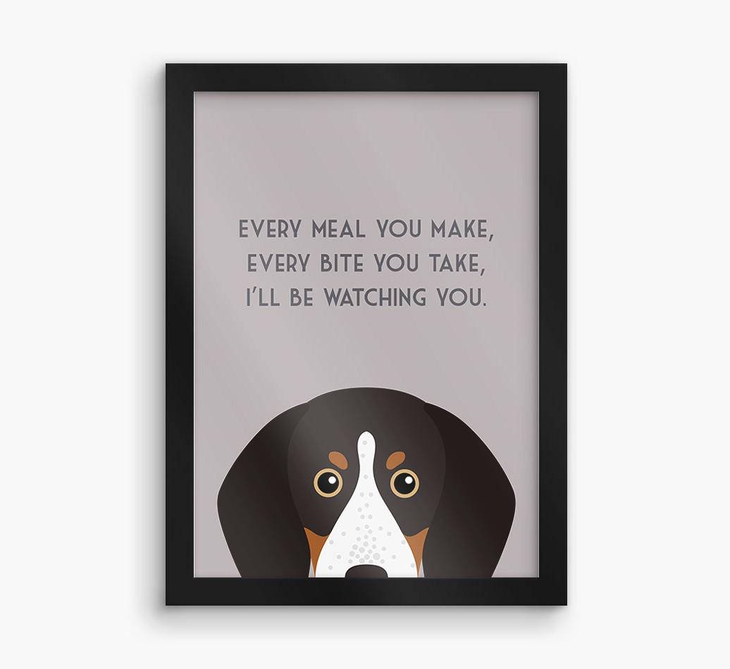 'Every Meal You Make' - Personalized {breedFullName} Framed Print