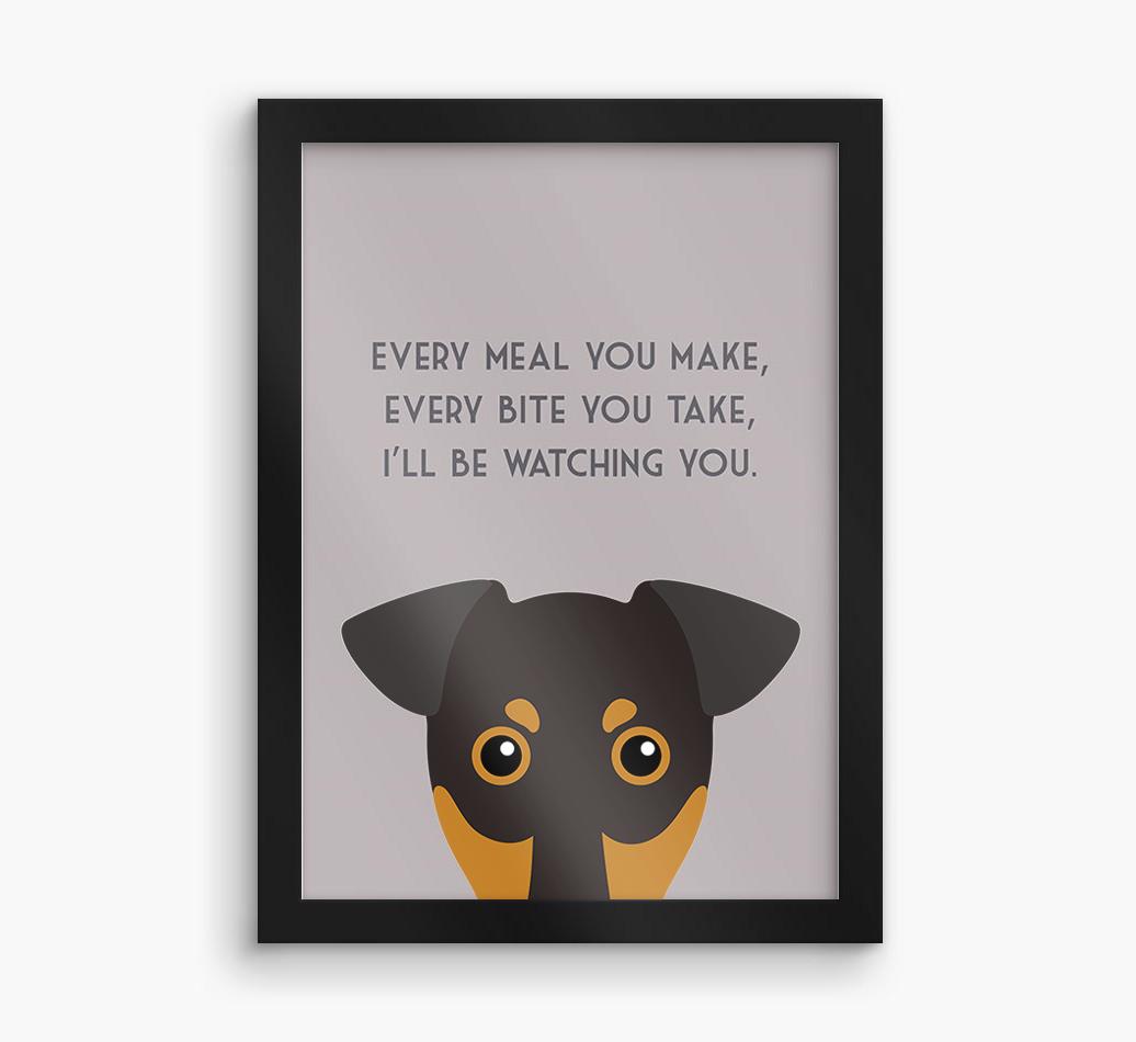 'Every Meal You Make' - Personalized {breedFullName} Framed Print