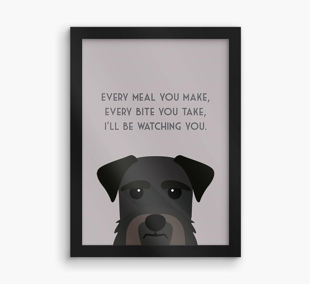 'Every Meal You Make' - Personalized {breedFullName} Framed Print