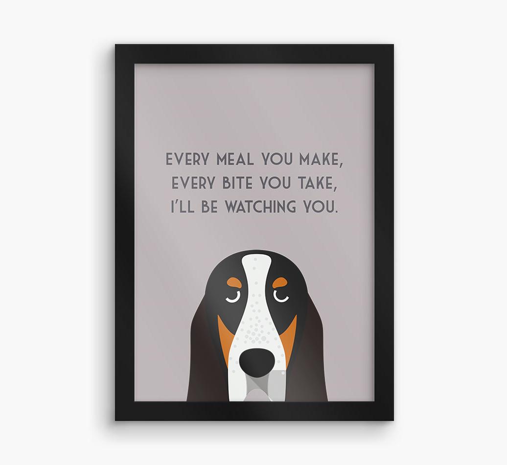 'Every Meal You Make' - Personalized {breedFullName} Framed Print