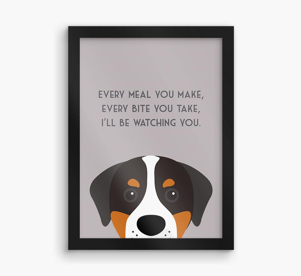 'Every Meal You Make' - Personalized {breedFullName} Framed Print