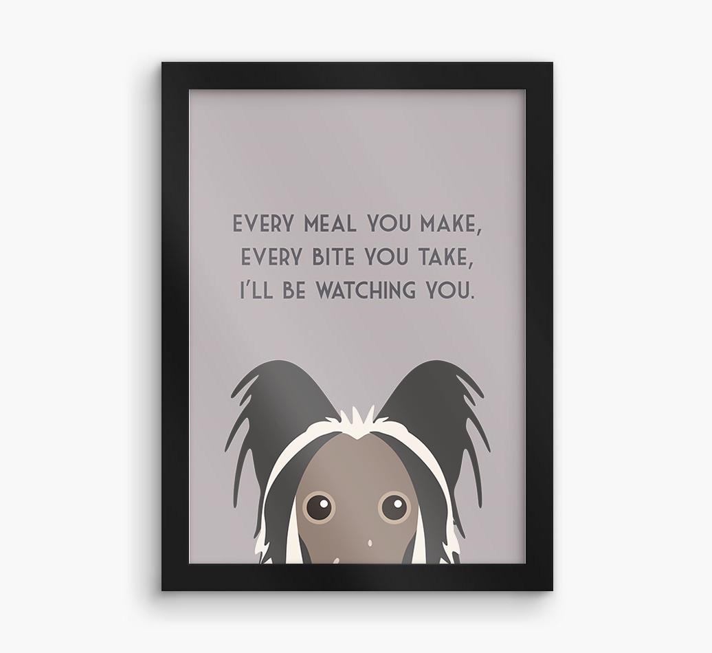 'Every Meal You Make' - Personalized {breedFullName} Framed Print