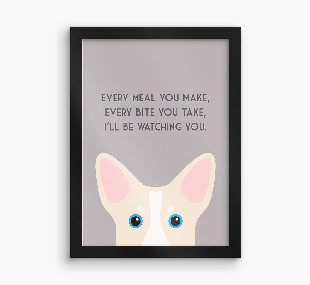 'Every Meal You Make' - Personalized {breedFullName} Framed Print