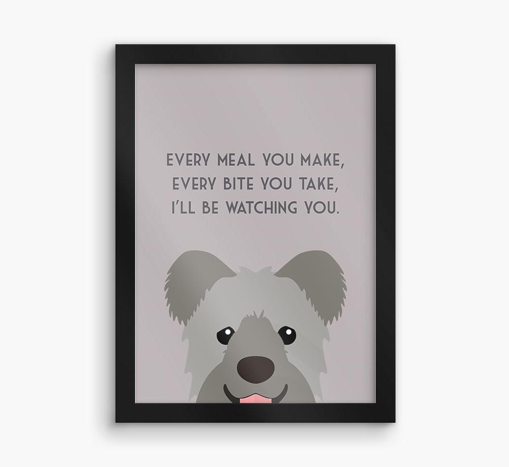 'Every Meal You Make' - Personalized {breedFullName} Framed Print