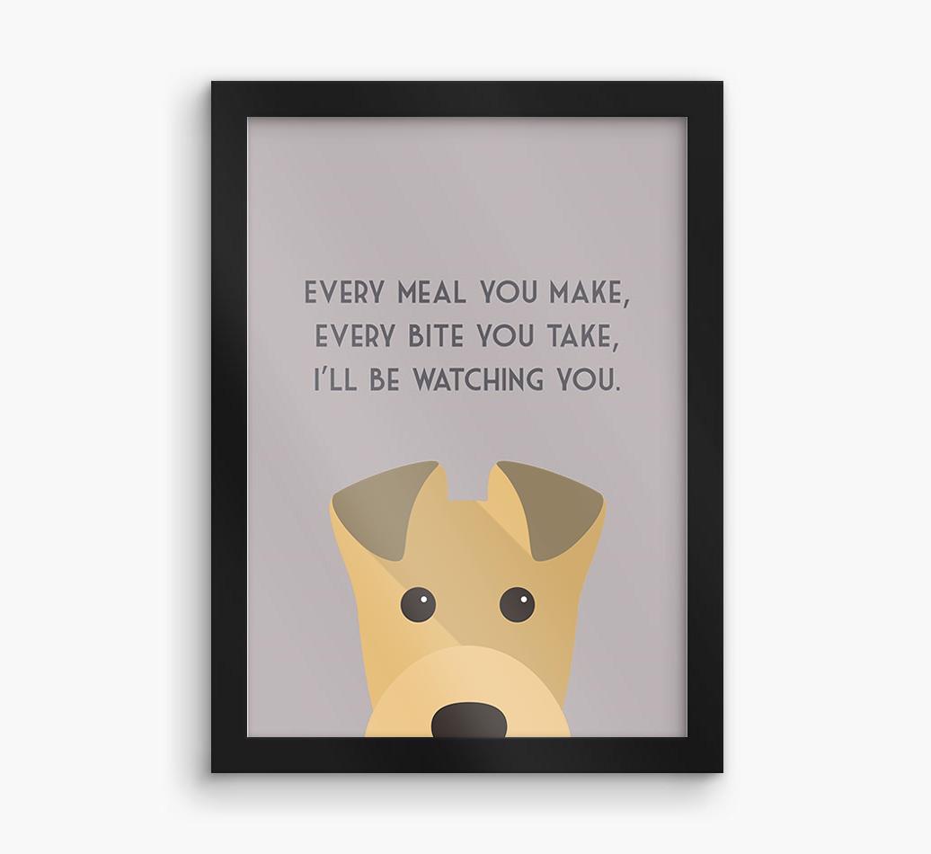 'Every Meal You Make' - Personalized {breedFullName} Framed Print