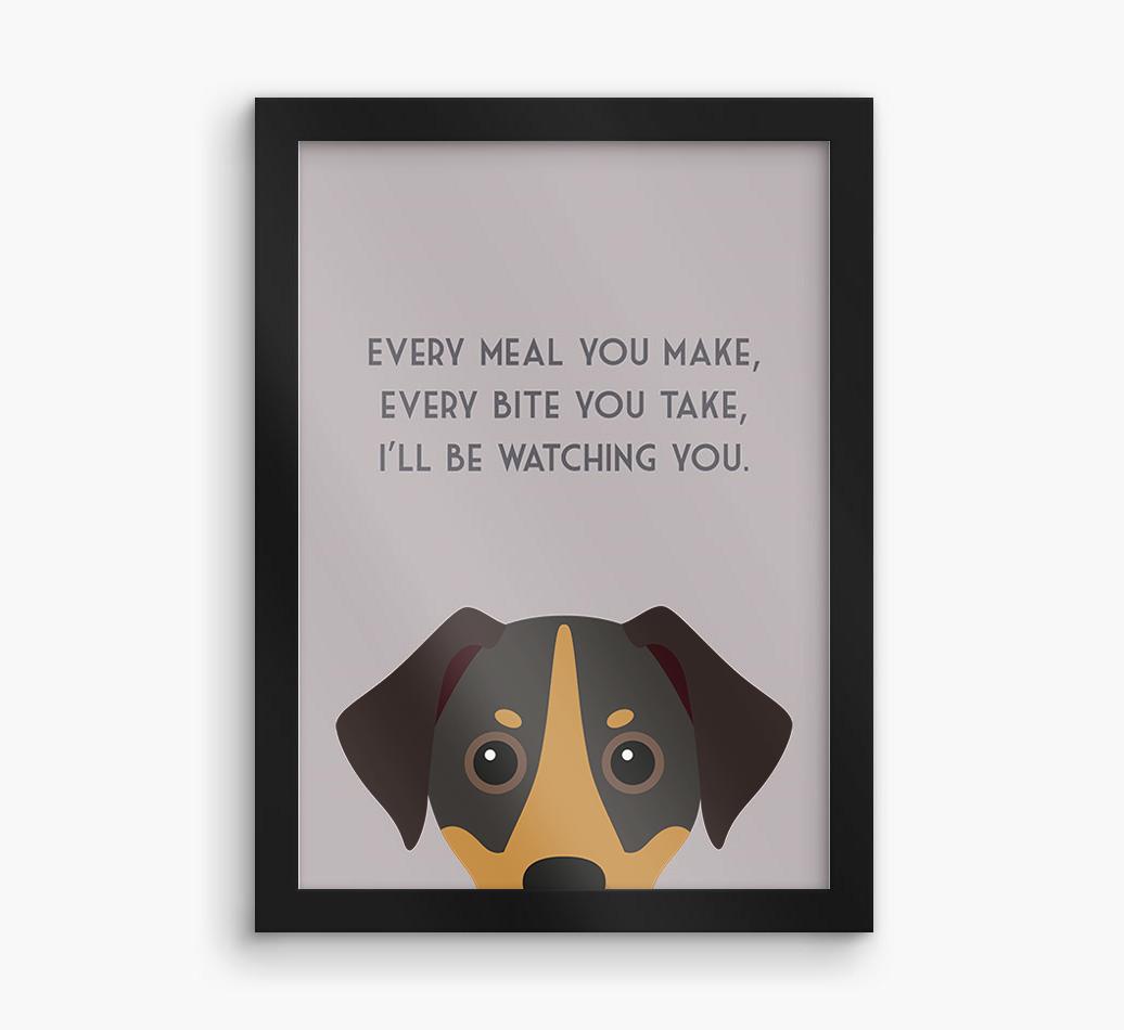 'Every Meal You Make' - Personalized {breedFullName} Framed Print