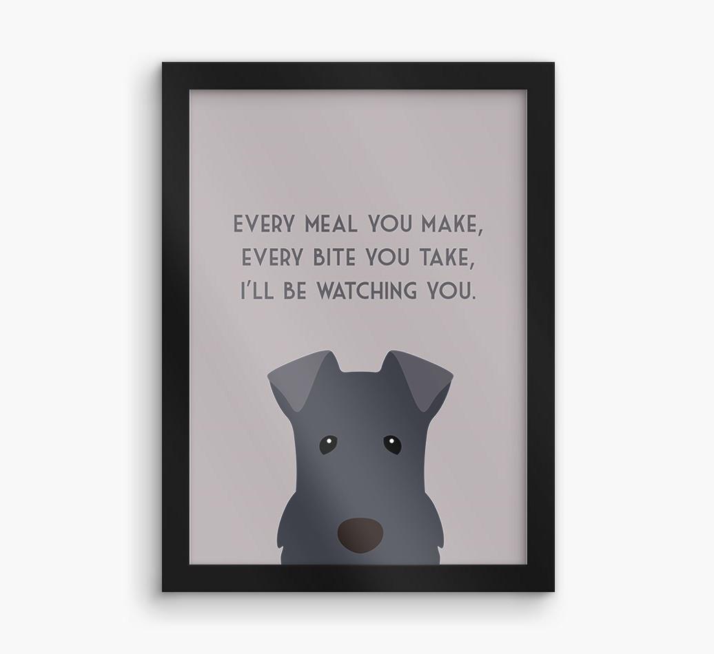 'Every Meal You Make' - Personalized {breedFullName} Framed Print