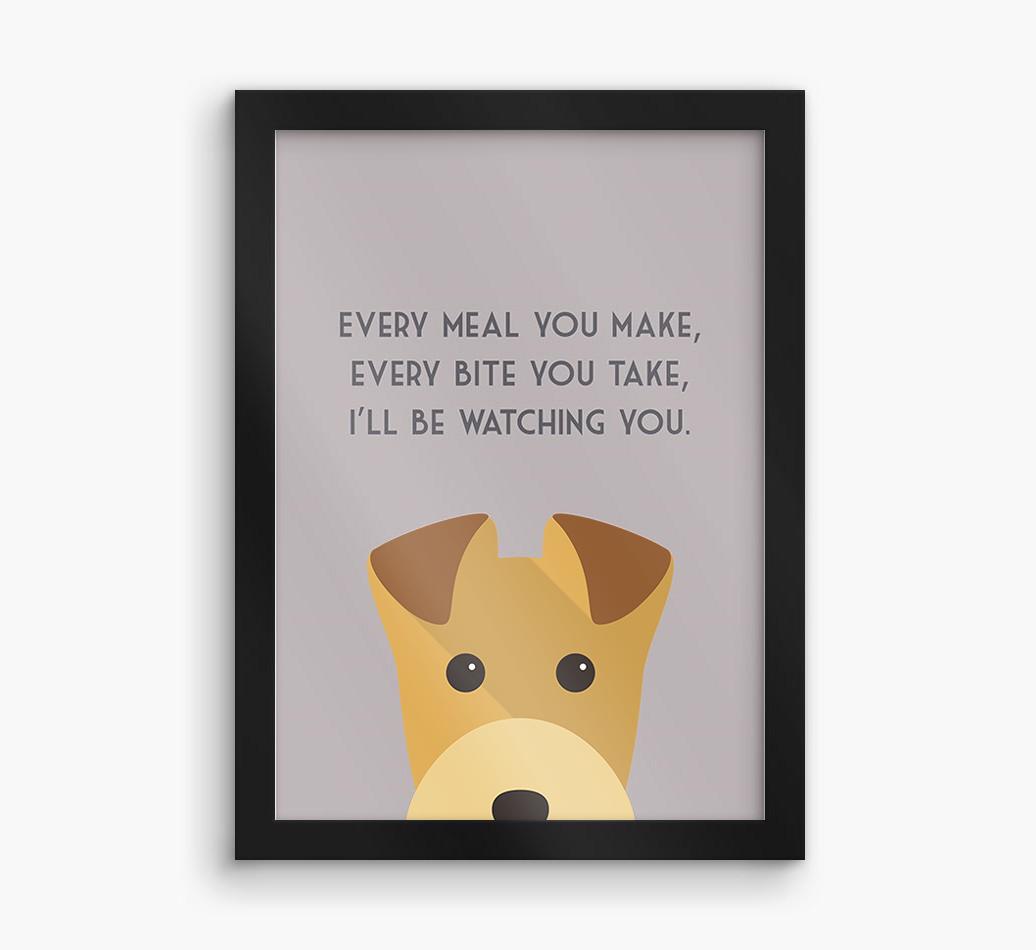 'Every Meal You Make' - Personalized {breedFullName} Framed Print