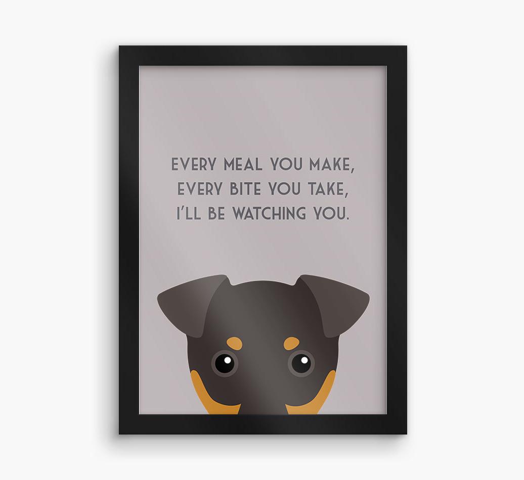 'Every Meal You Make' - Personalized {breedFullName} Framed Print