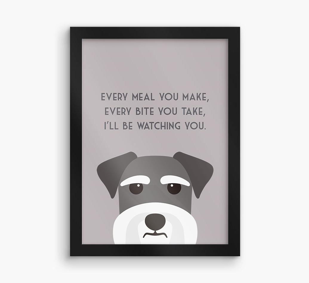 'Every Meal You Make' - Personalized {breedFullName} Framed Print