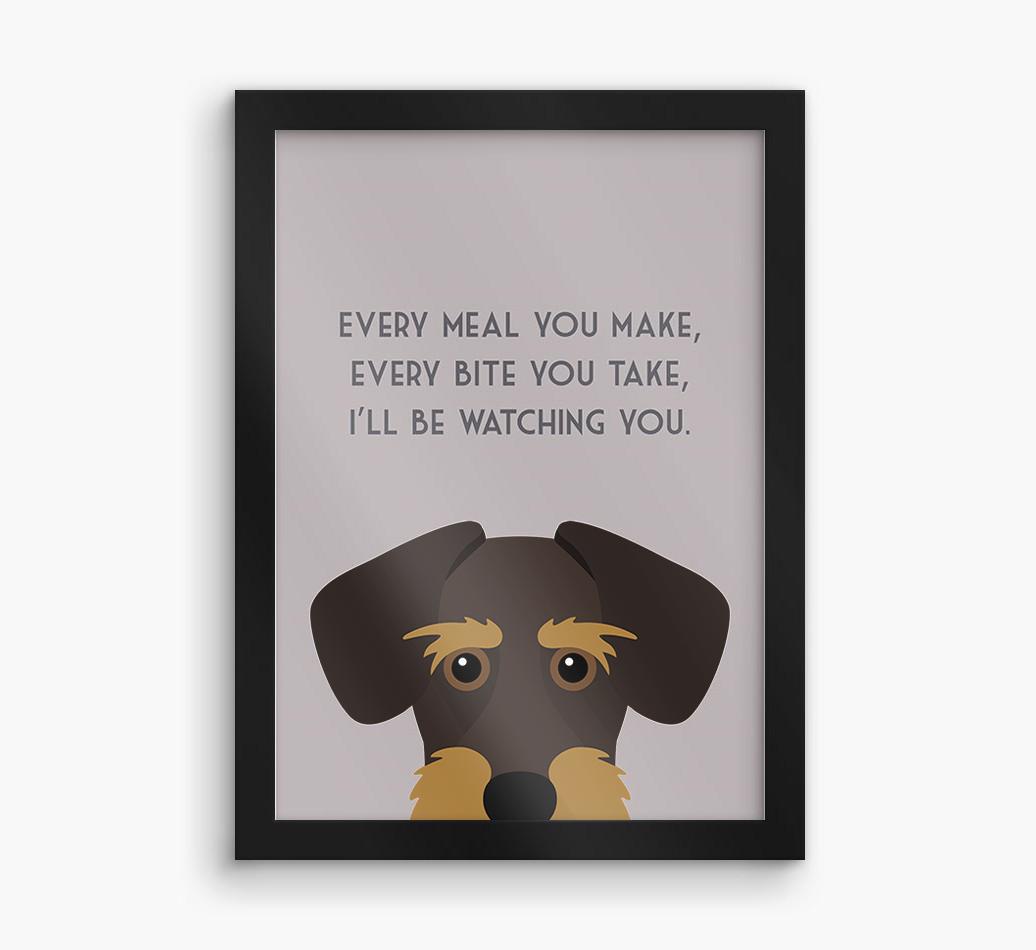 'Every Meal You Make' - Personalized {breedFullName} Framed Print