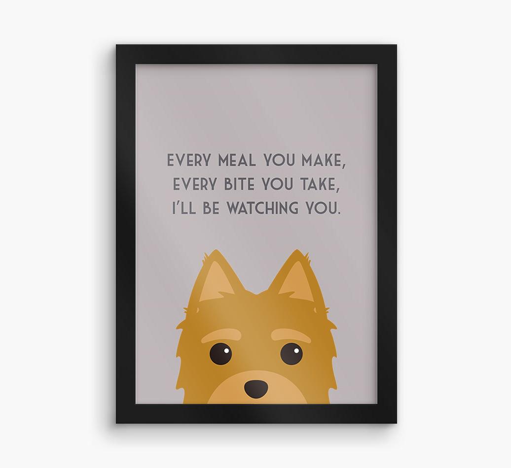 'Every Meal You Make' - Personalized {breedFullName} Framed Print