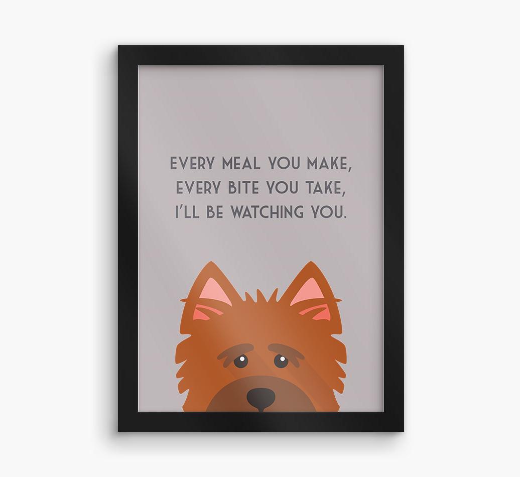 'Every Meal You Make' - Personalized {breedFullName} Framed Print