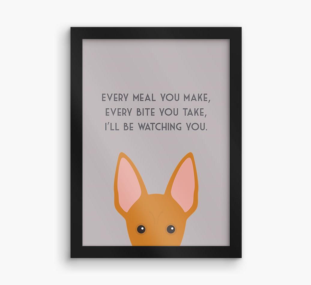 'Every Meal You Make' - Personalised {breedFullName} Framed Print