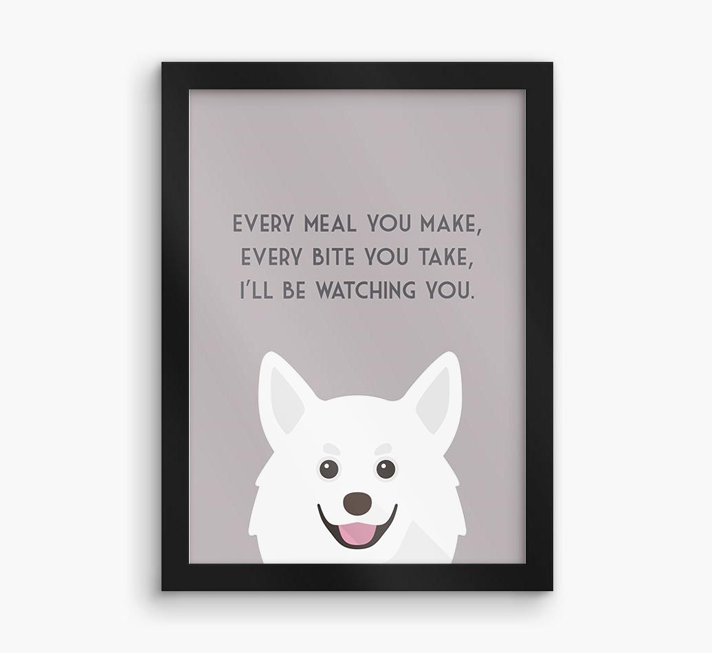 'Every Meal You Make' - Personalized {breedFullName} Framed Print