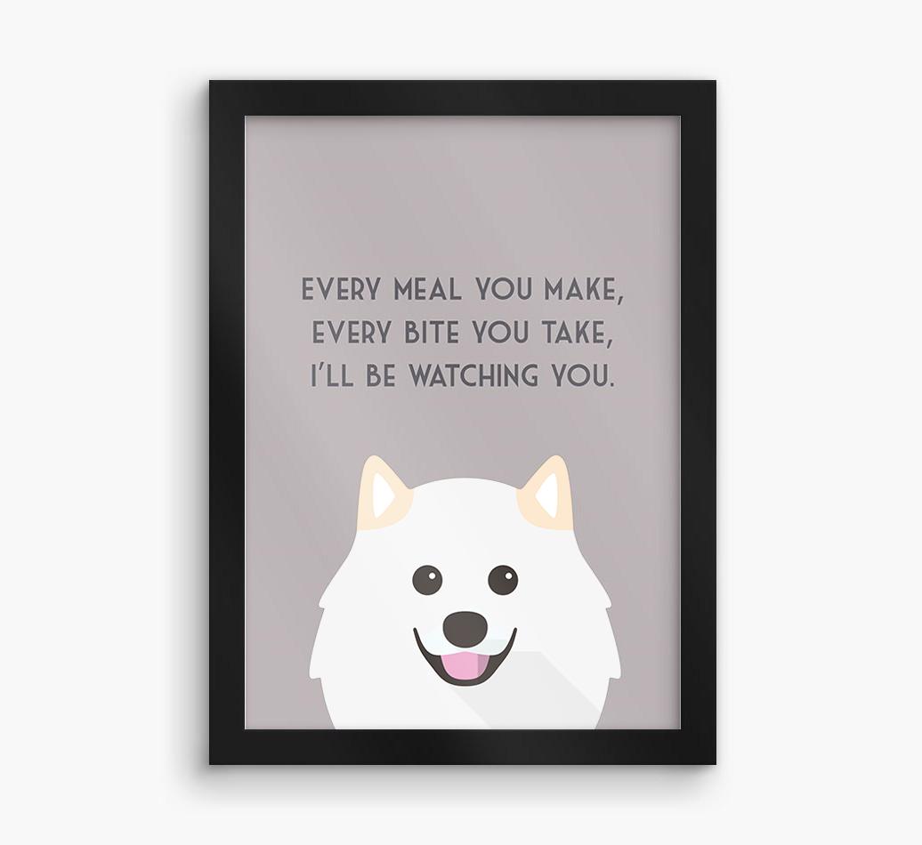 'Every Meal You Make' - Personalized {breedFullName} Framed Print